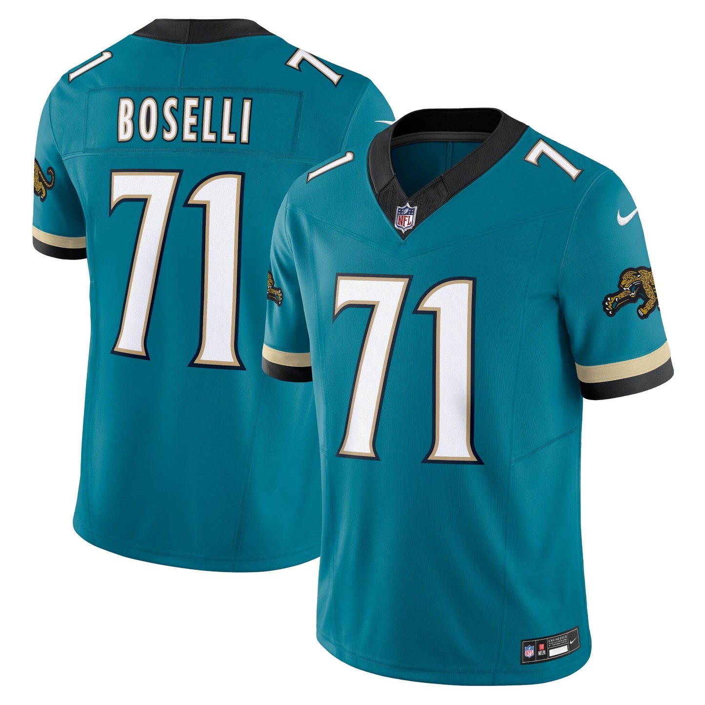Tony Boselli Jacksonville Jaguars Nike Prowler Throwback Vapor F.U.S.E. Limited Retired Jersey - Teal