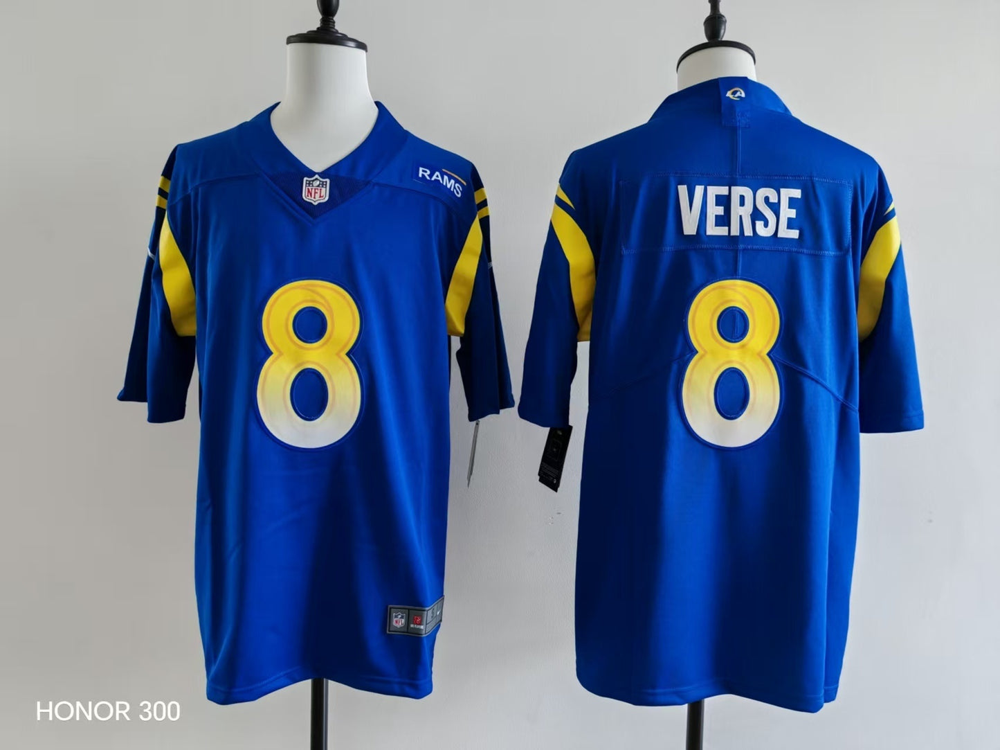 Men's San Louis Rams Jared Verse Jersey-Blue