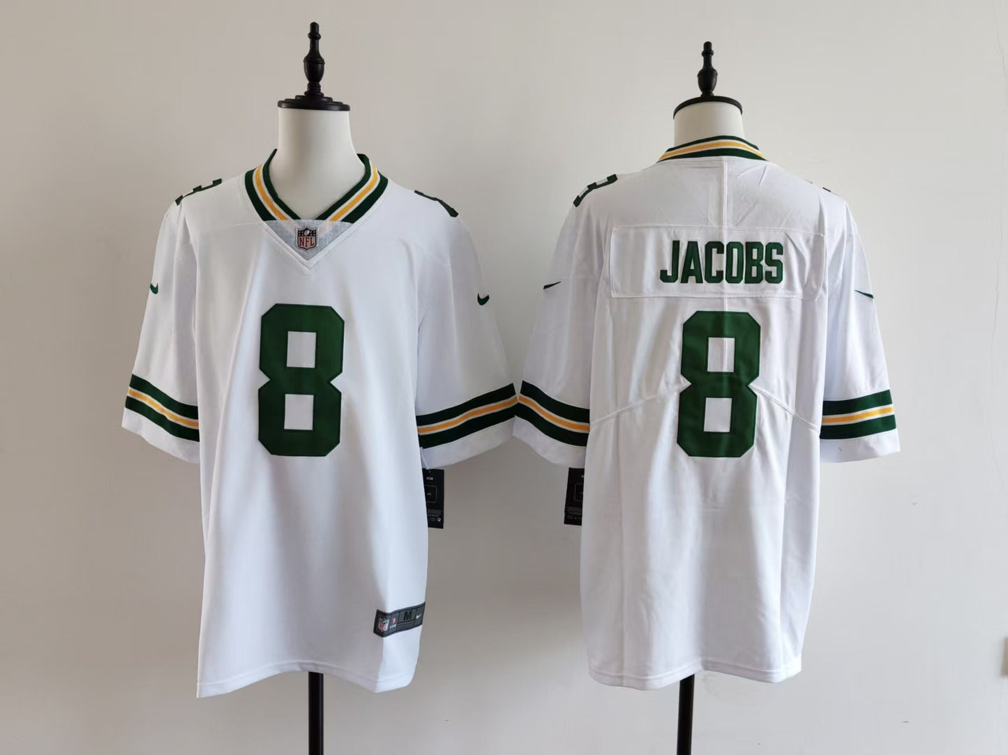 Men's Green Bay Packers Josh Jacobs Nike Jersey - White