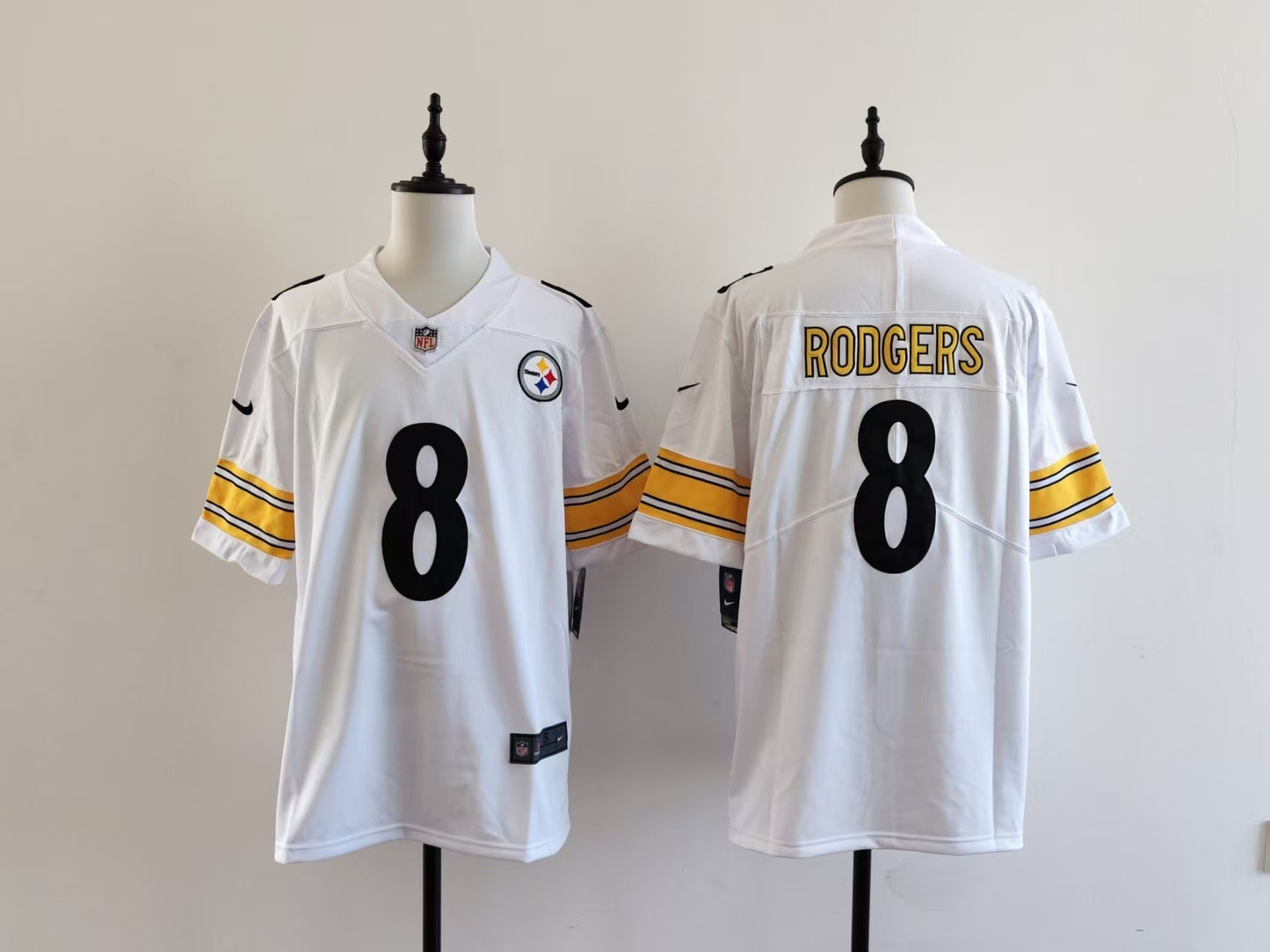 Men's Pittsburgh Steelers Aaron Rodgers Nike Jersey - White