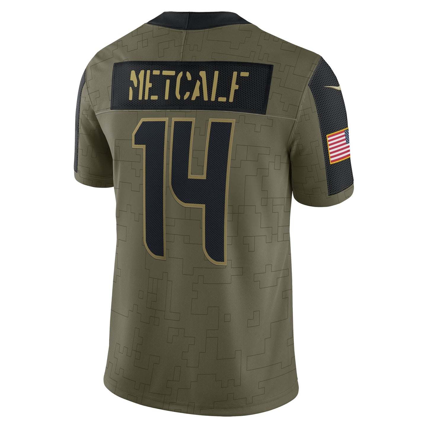 DK Metcalf Seattle Seahawks Nike Salute To Service Limited Jersey - Olive