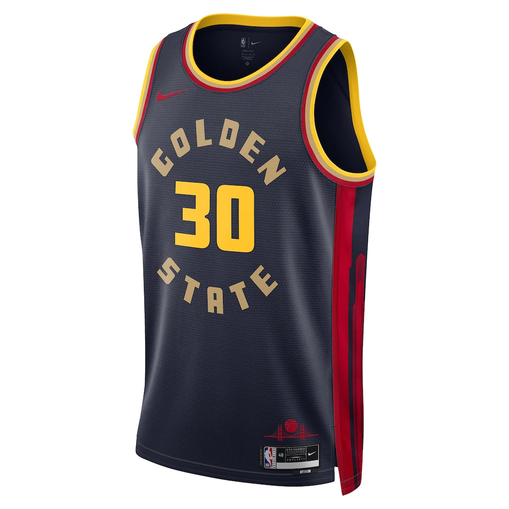 Unisex Golden State Warriors Stephen Curry Navy 2024/25 Swingman Jersey - City Edition