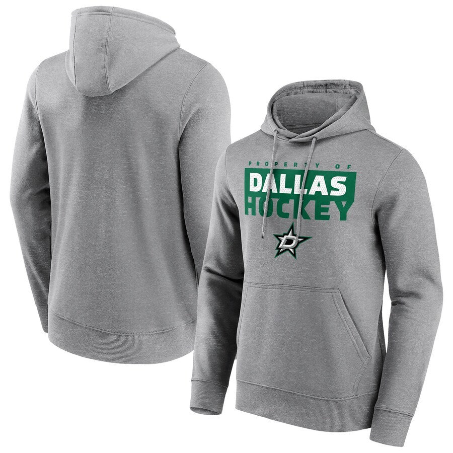 Men's Dallas Stars Branded Gain Ground Hoodie - Sports Grey
