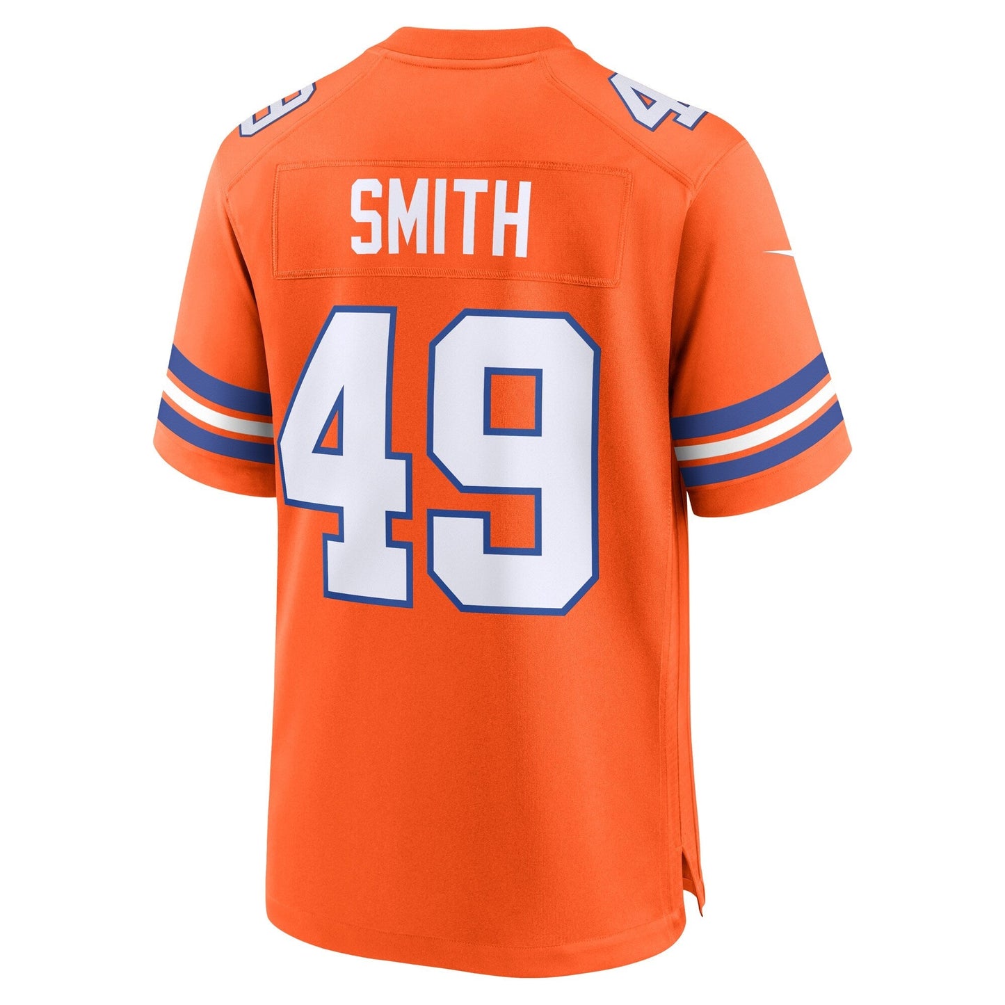 Dennis Smith Denver Broncos Nike Mile High Collection 1977 Throwback Retired Game Jersey - Orange