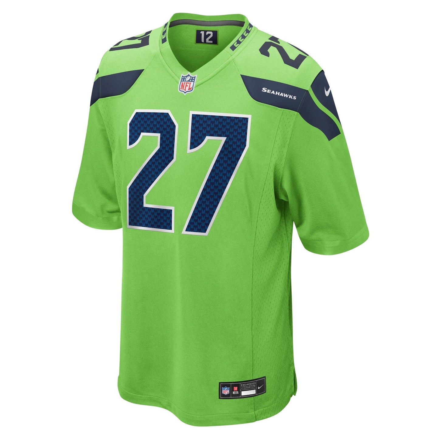 Tariq Woolen Seattle Seahawks Nike Game Jersey - Neon Green