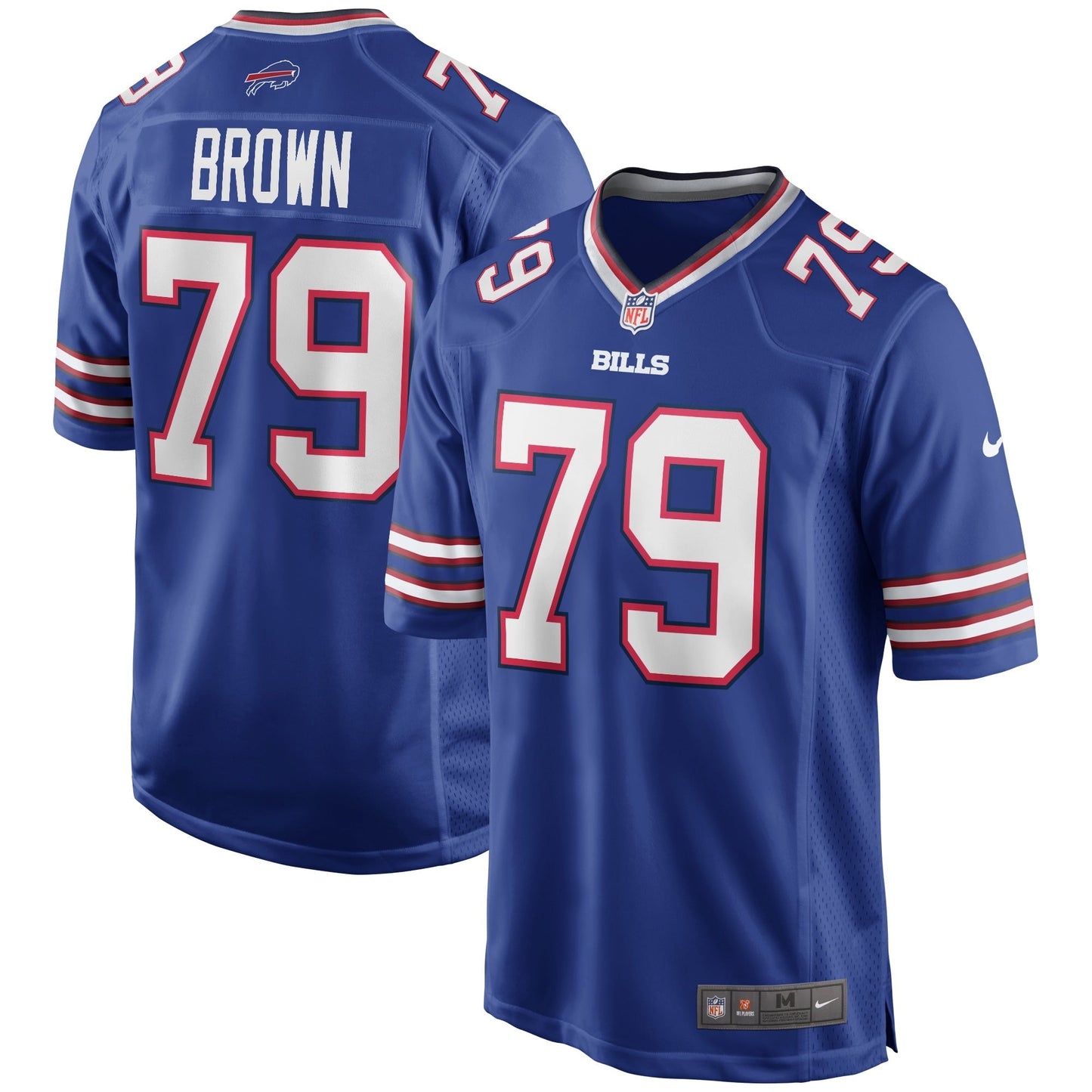 Ruben Brown Buffalo Bills Nike Game Retired Jersey - Royal