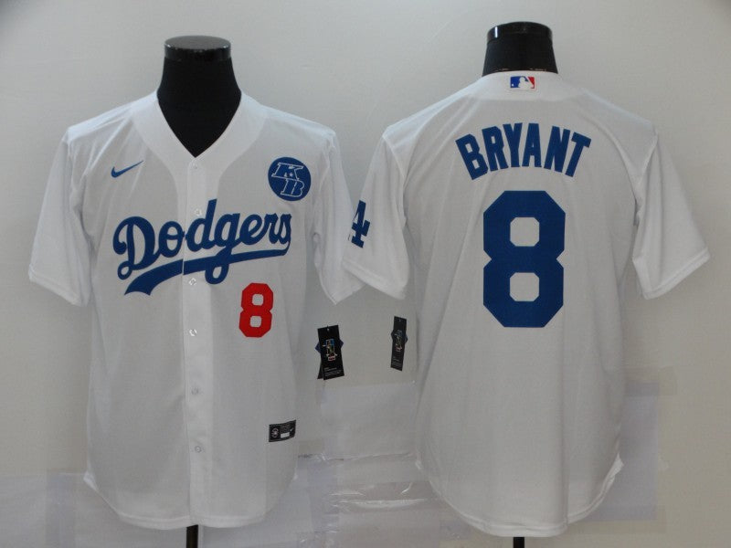 Men's Los Angeles Dodgers Kris Bryant #8 White Replica Baseball Jersey
