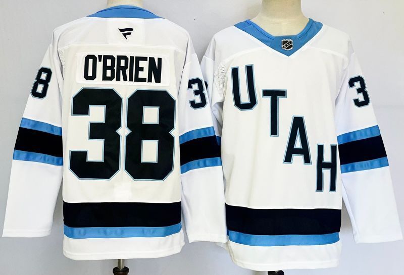 Men's Utah Mammoth Liam O'Brien #38 White Player Game Jersey