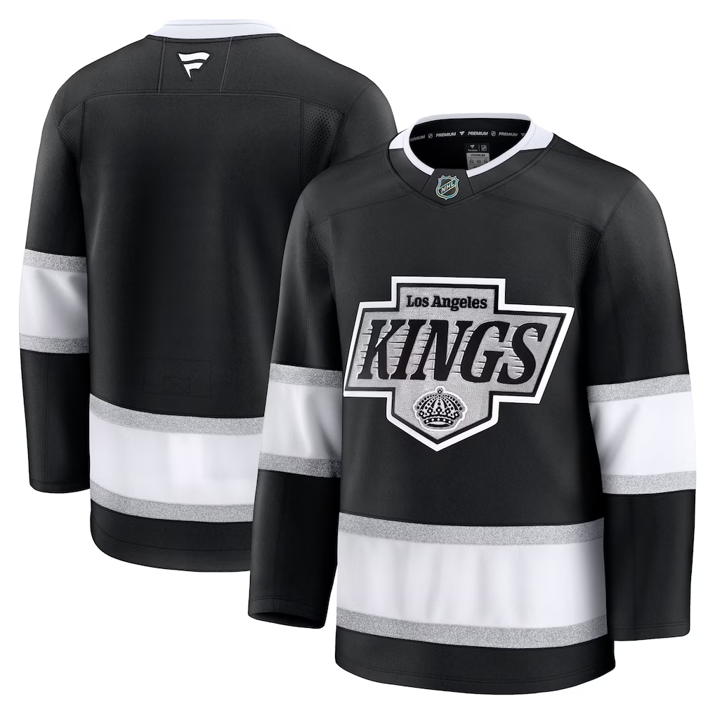 Men's Los Angeles Kings Black Home Premium Blank Jersey