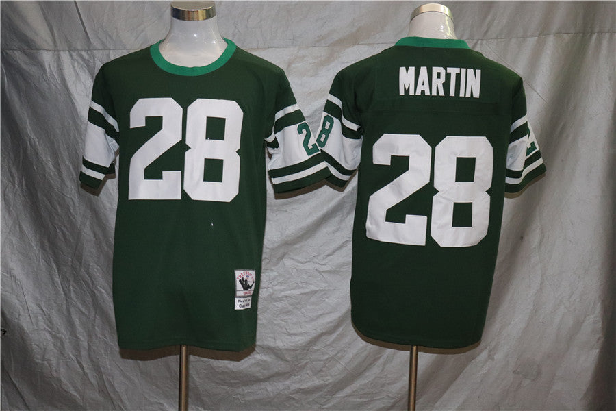 New York Jets Green Vintage #28 MARTIN Jersey