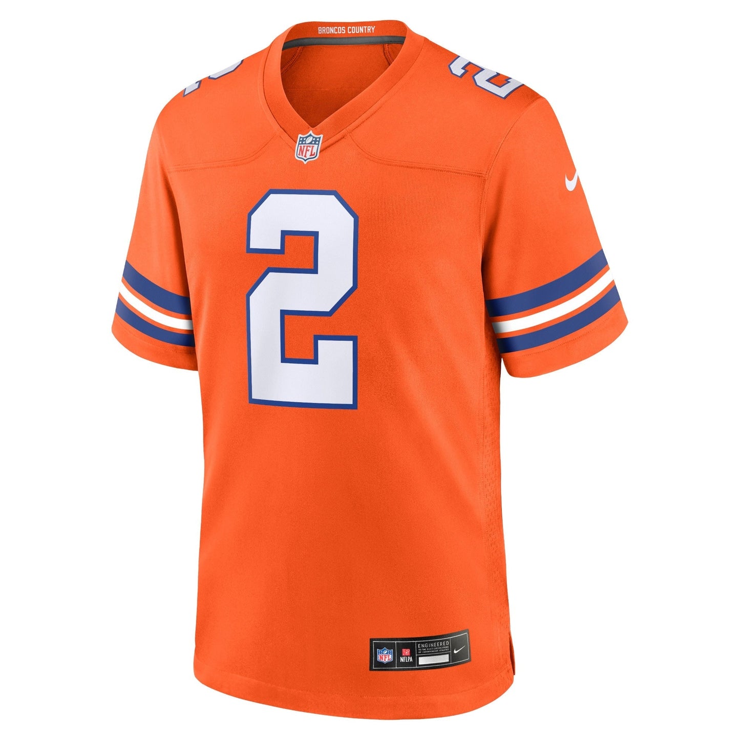 Patrick Surtain II Denver Broncos Nike Mile High Collection 1977 Throwback Game Jersey - Orange