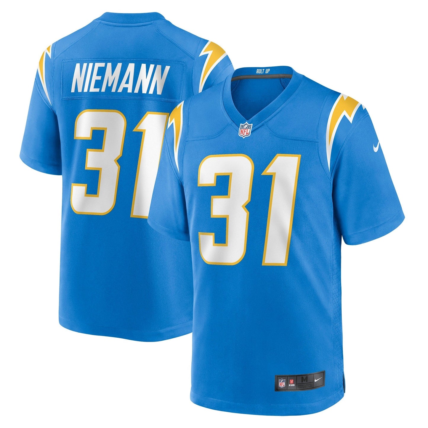 Nick Niemann Los Angeles Chargers Nike Game Jersey - Powder Blue