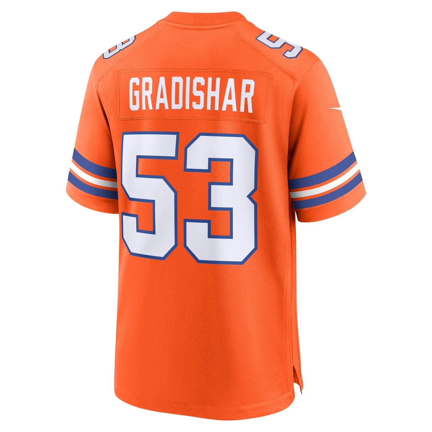 Randy Gradishar Denver Broncos Nike Mile High Collection 1977 Throwback Retired Game Jersey - Orange