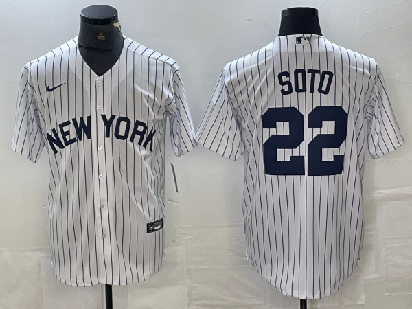 Men's New York Yankees Juan Soto #42.99 White Limited Jersey