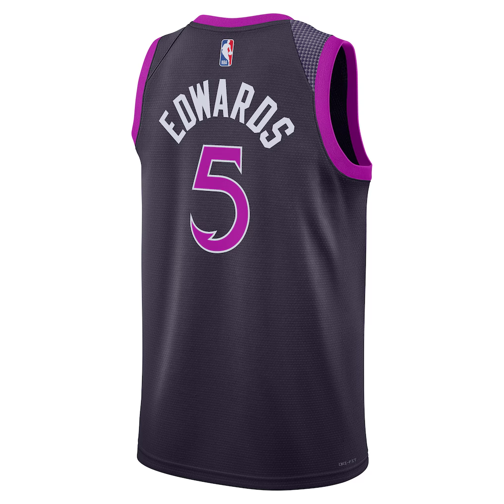 Minnesota Timberwolves Anthony Edwards Nike Purple 2025/26 Swingman Jersey - City Edition