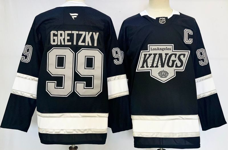 Men's Los Angeles Kings Wayne Gretzky #99 Black Player Game Jersey