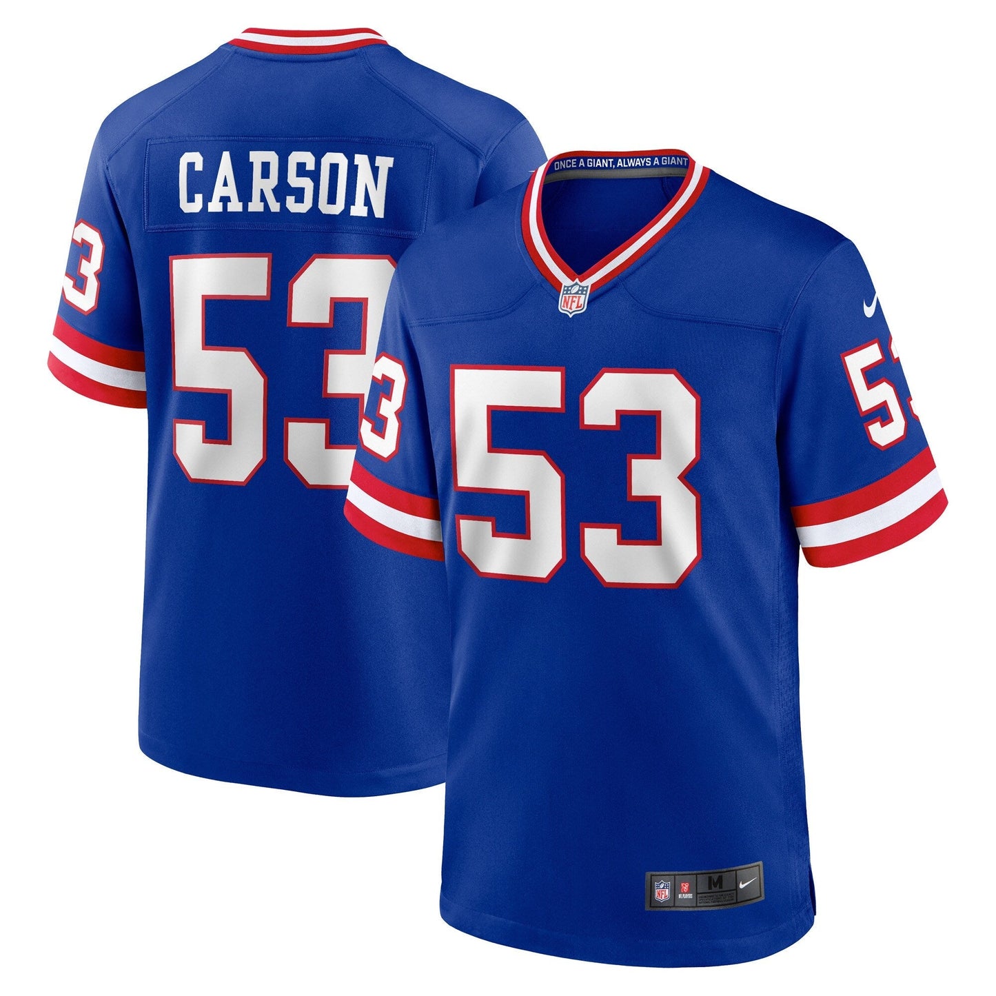 Harry Carson New York Giants Nike Classic Retired Game Jersey - Royal