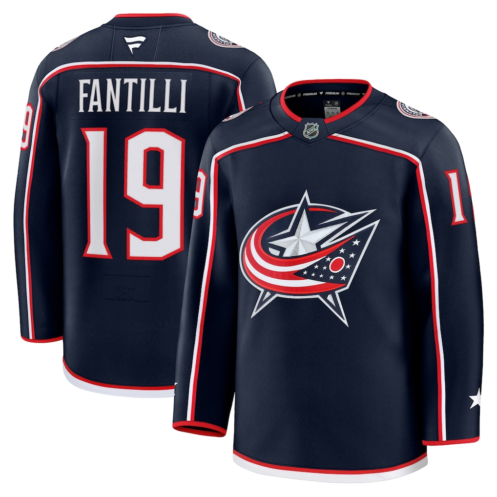 Men's Columbus Blue Jackets Adam Fantilli #19 Navy Home Premium Player Jersey