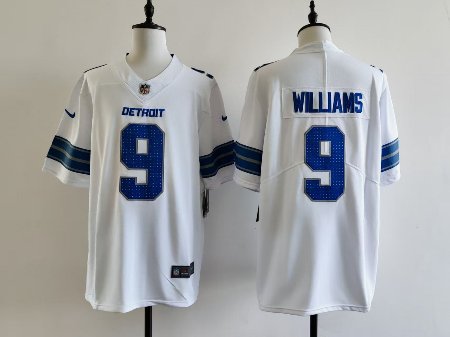 Men's Detroit Lions Jameson Williams Jersey - White#9
