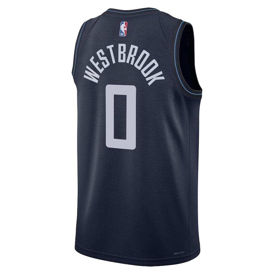 Russell Westbrook 0 LA Clippers City Edition 2023-2024 seasonJersey - Navy
