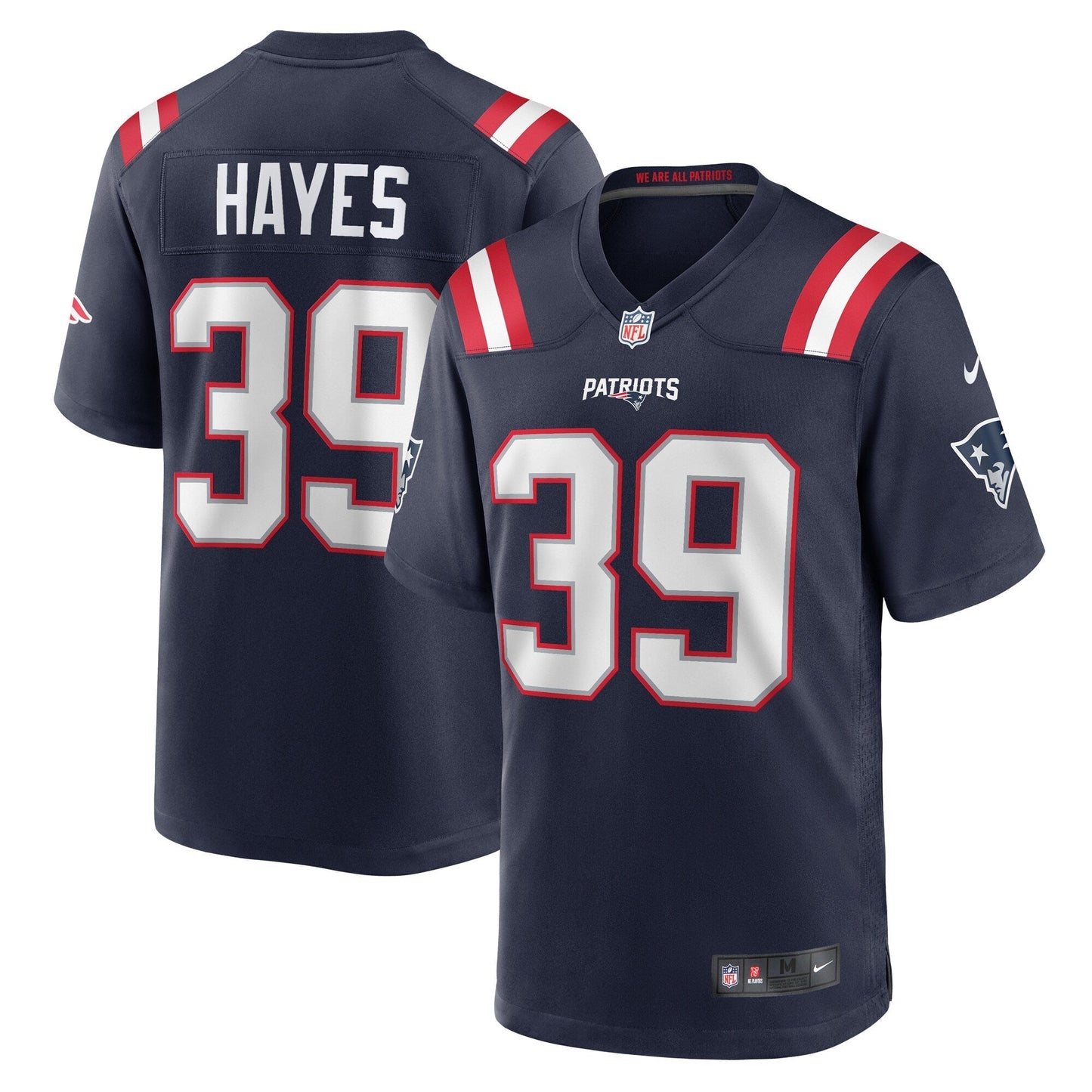 Tae Hayes New England Patriots Nike Home Game Jersey - Navy
