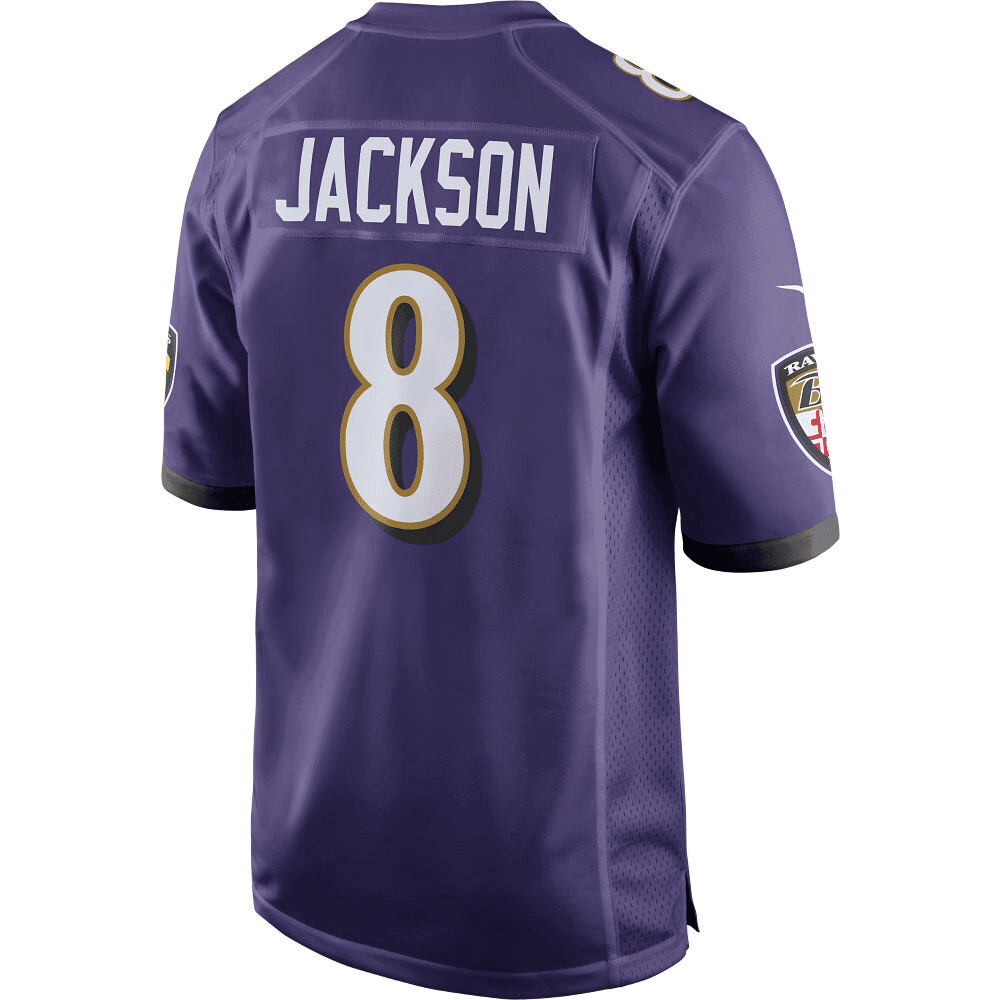 Lamar Jackson Baltimore Ravens Game Player Jersey - Purple Jersey