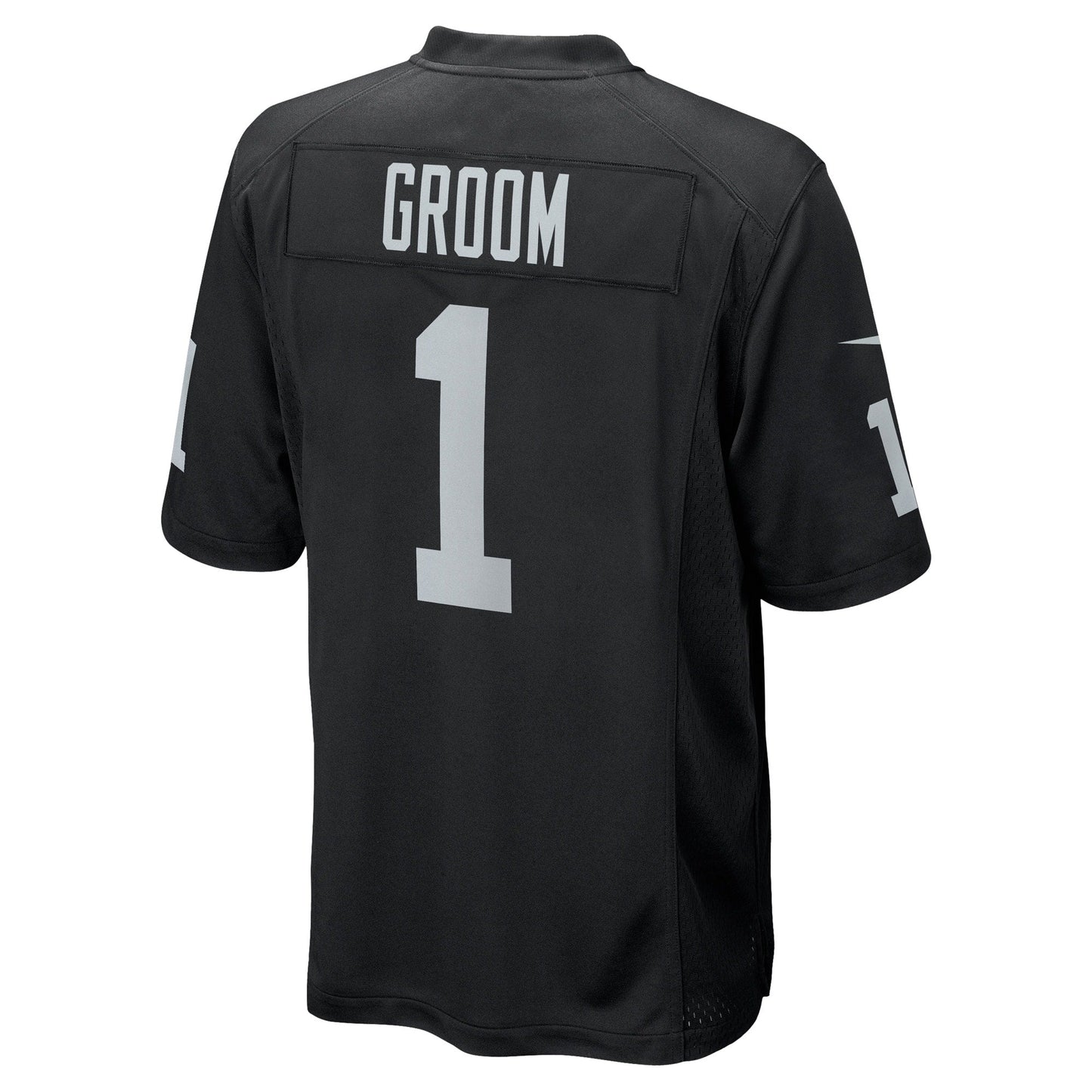 Number 1 Groom Las Vegas Raiders Nike Game Jersey - Black
