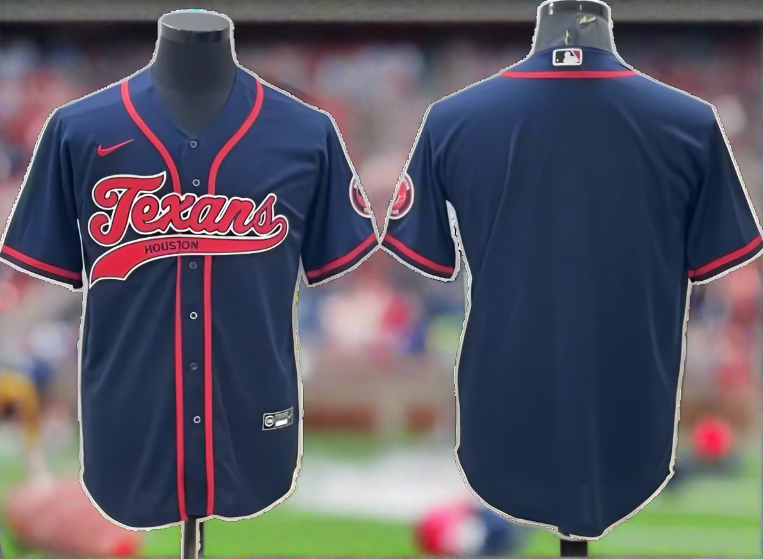 Custom Houston Texans Baseball Jersey