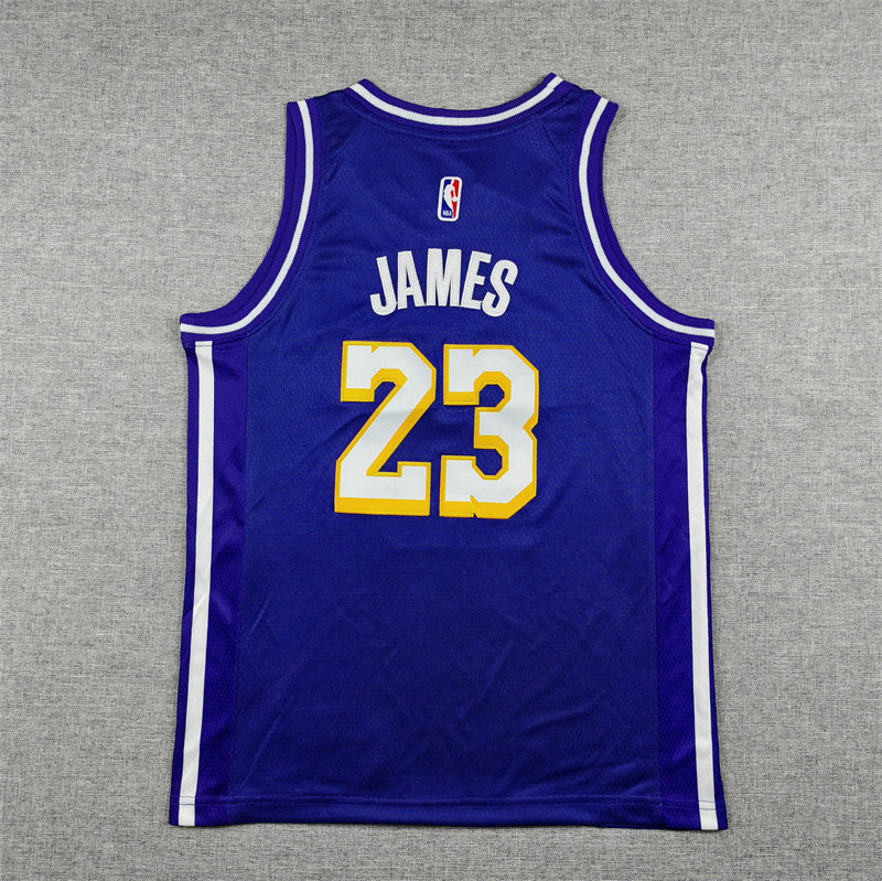 Youth LeBron James Los Angeles Lakers #23 Statement Edition Embroidered Jersey