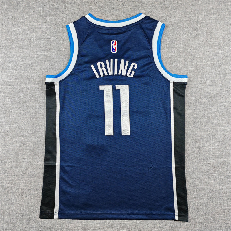 Youth Kyrie Irving Dallas Mavericks #11 Embroidered Jersey