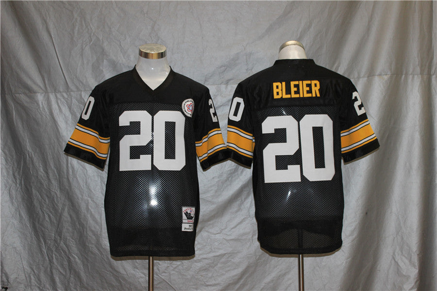 Pittsburgh Steelers Black Vintage #20 BLEIER Jersey