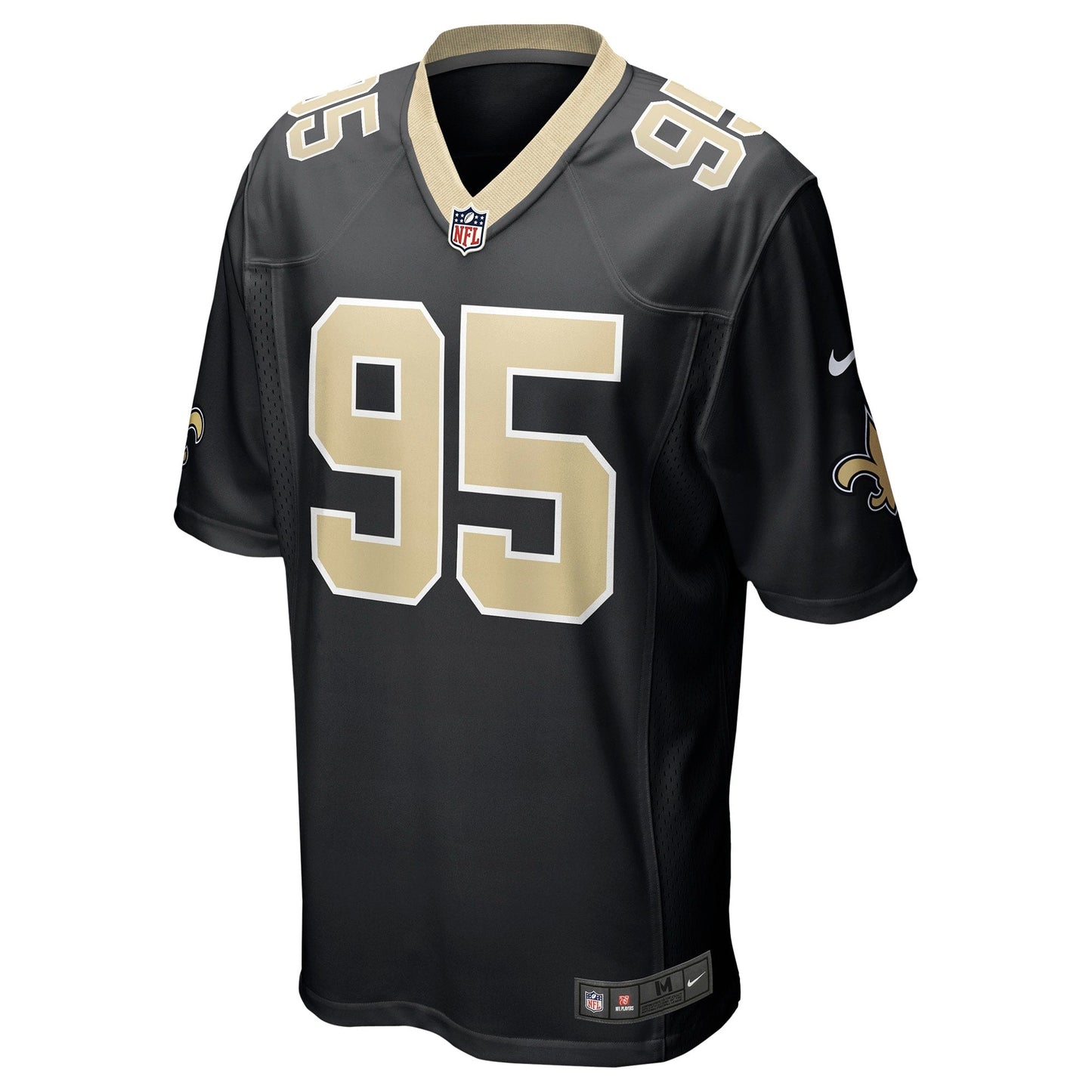 Albert Huggins New Orleans Saints Nike Game Jersey - Black