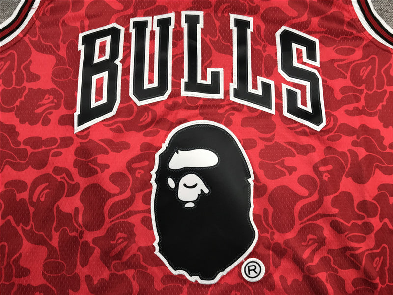 Michael Jordan Chicago Bulls #23 Bape co-branded jersey