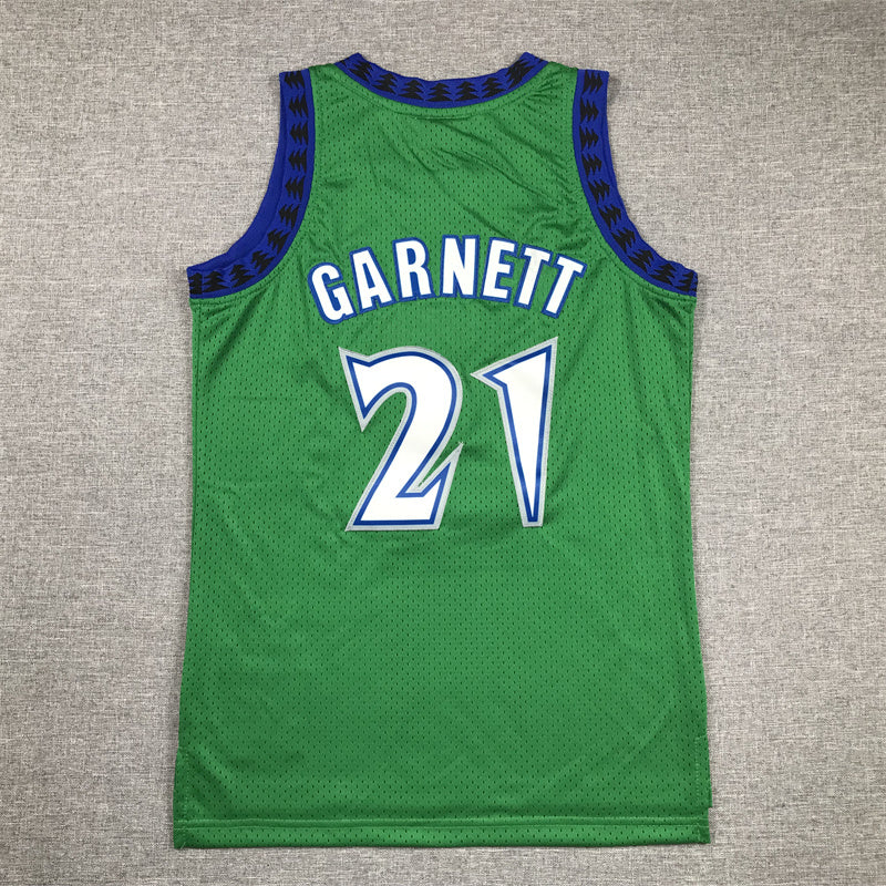 Youth Kevin Garnett Minnesota Timberwolves #21 Embroidered Jersey