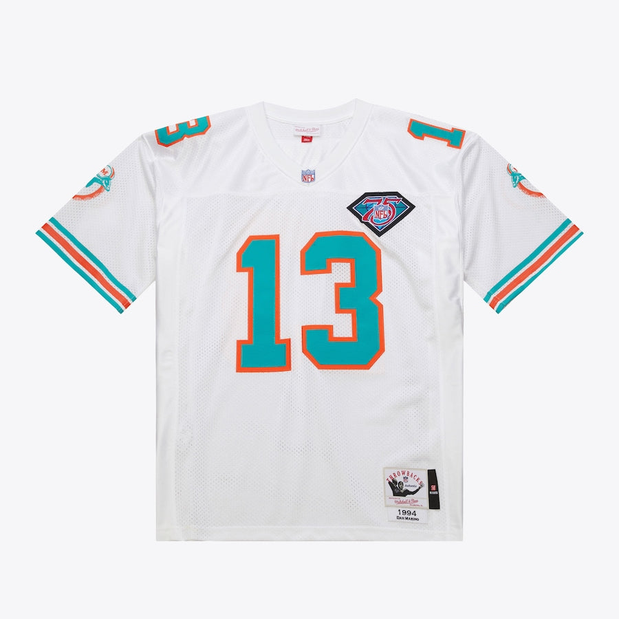 Men's Dan Marino White Miami Dolphins 1994 Jersey