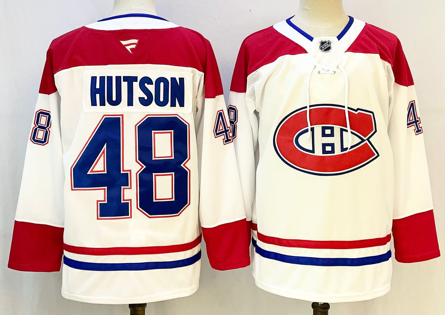 Men's Montreal Canadiens Lane Hutson #48 White Breakaway Player Jersey