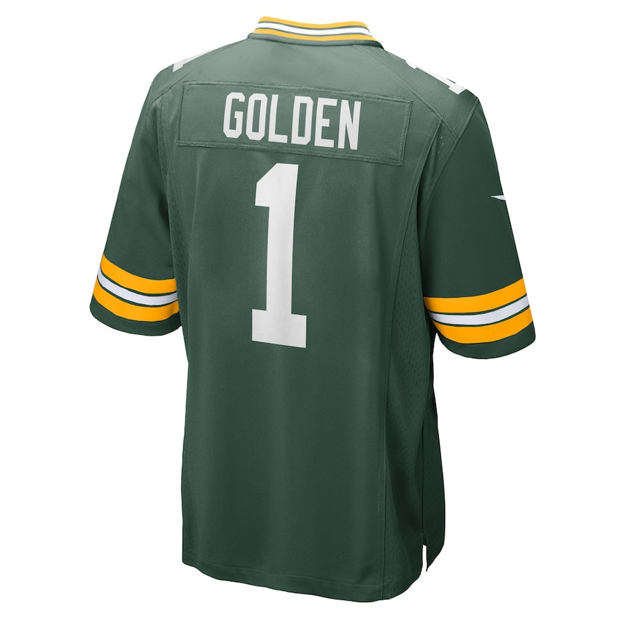 Men's Green Bay Packers Matthew Golden Nike Green 2025 NFL Draft First Round Pick Game Jersey
