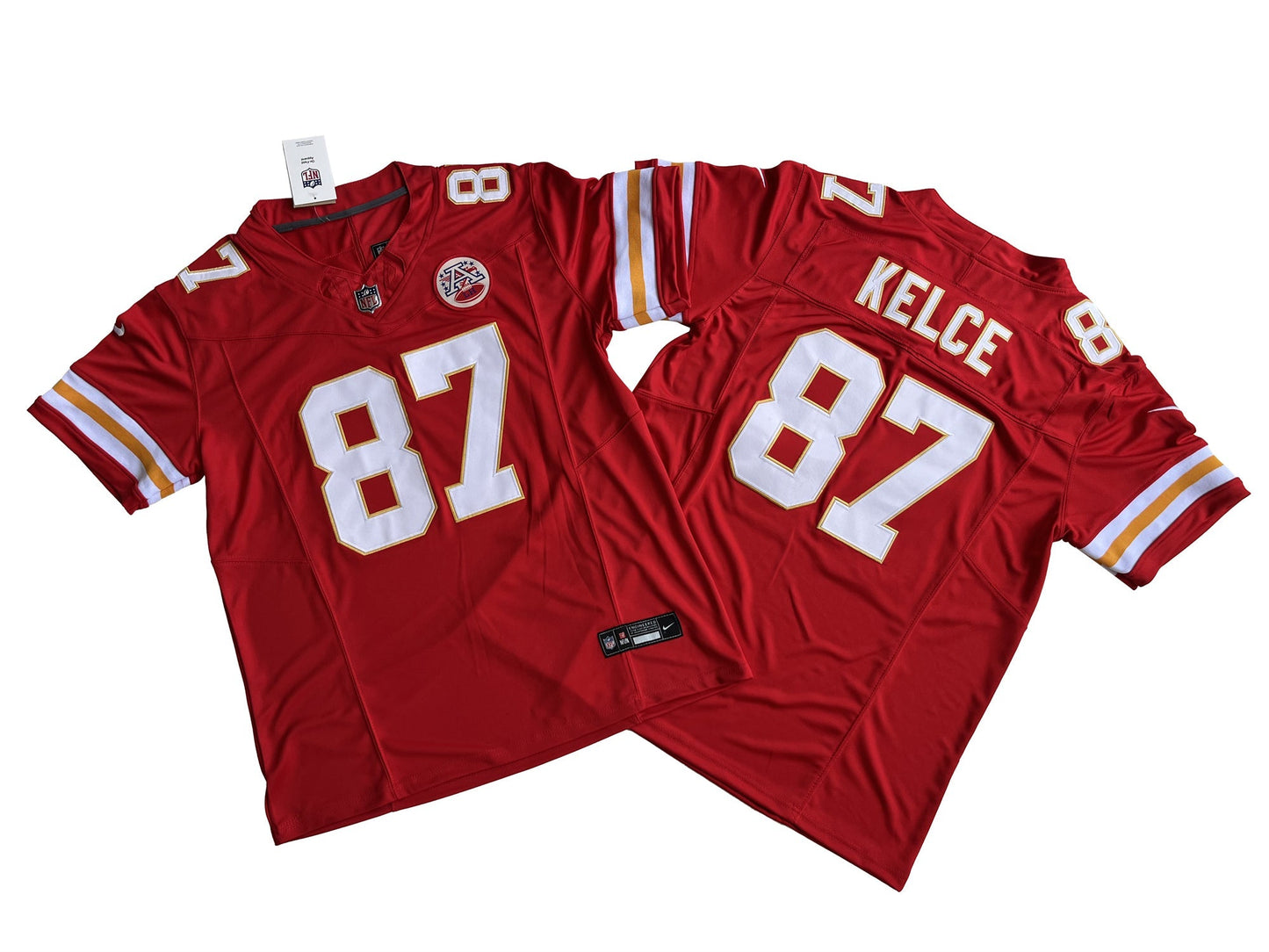 Kansas City 87# Travis Kelce Red Vapor F.U.S.E. Limited Jersey