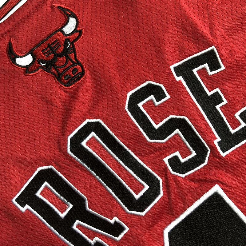 Derrick Rose Chicago Bulls Red 1 Thorwback Jersey