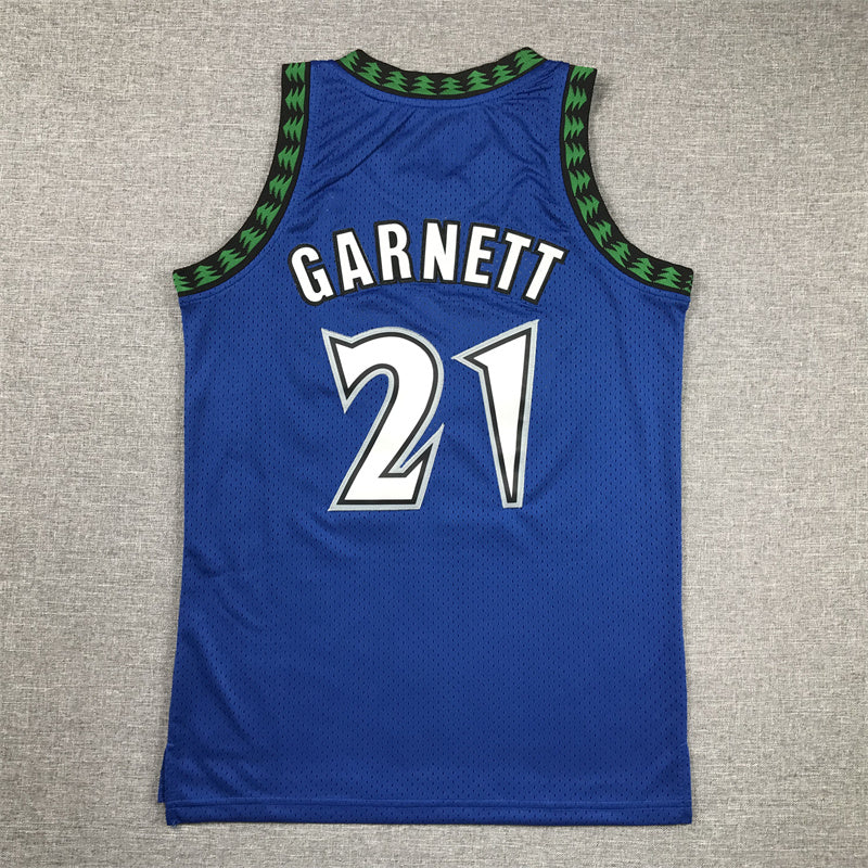 Youth Kevin Garnett Minnesota Timberwolves #21 Embroidered Jersey