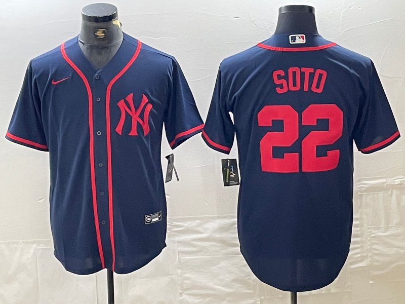 Men's New York Yankees Juan Soto #42.99 Navy Limited Game Jersey
