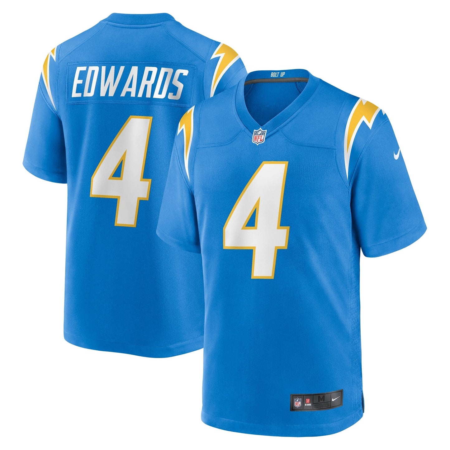 Gus Edwards Los Angeles Chargers Nike Game Jersey - Powder Blue