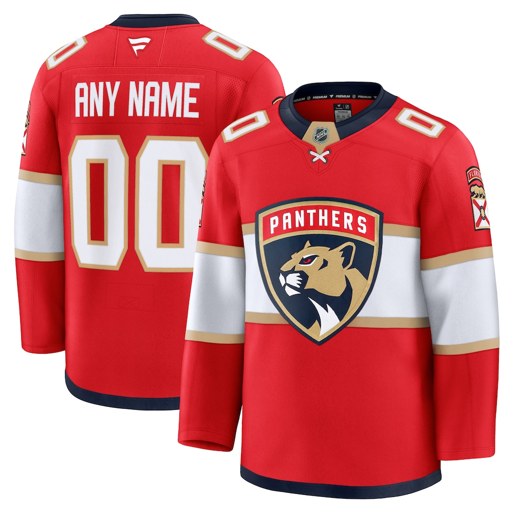 Men's Florida Panthers Red Home Breakaway Custom Jersey