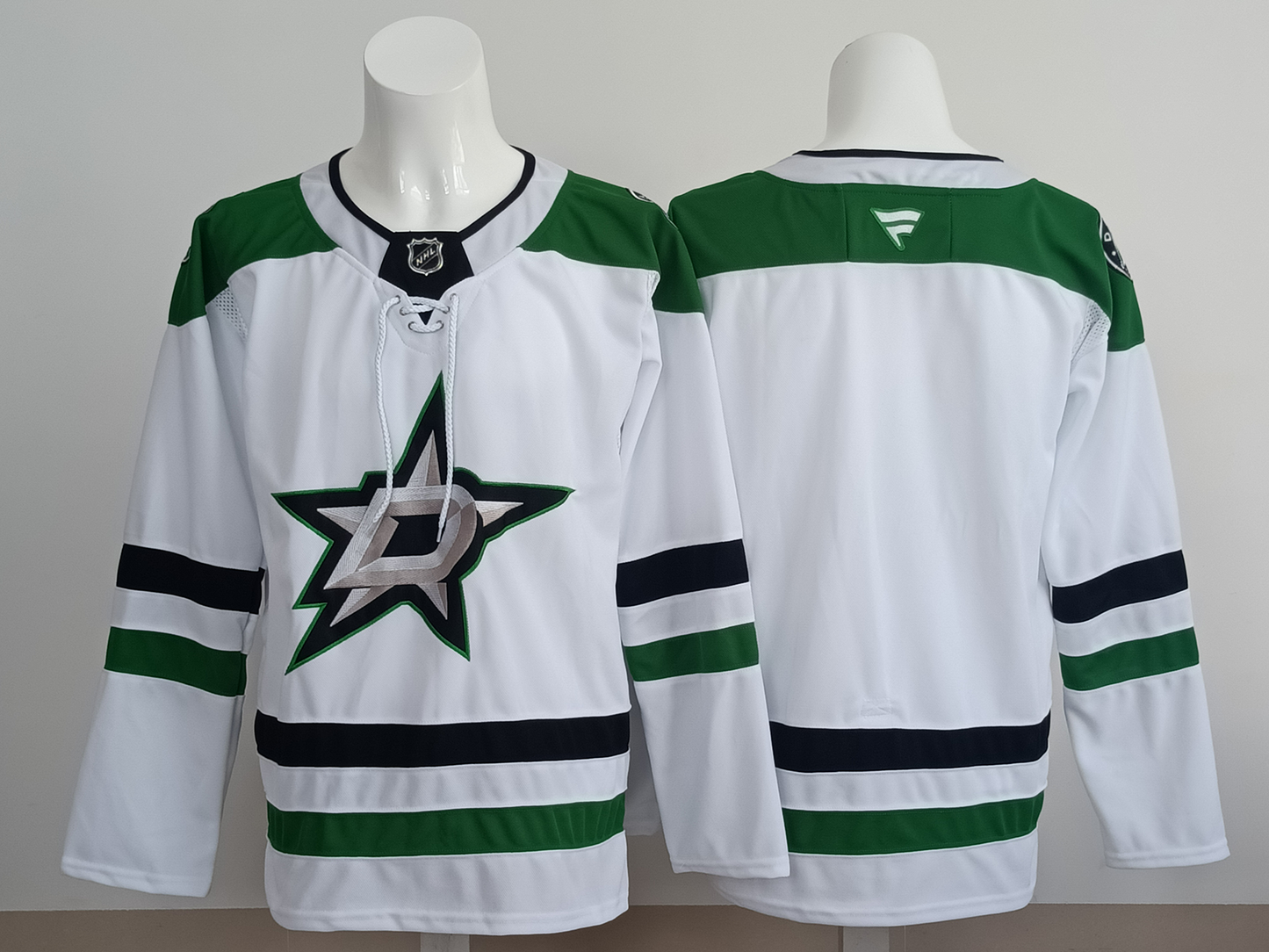 Men's Dallas Stars White Breakaway Away Blank Jersey