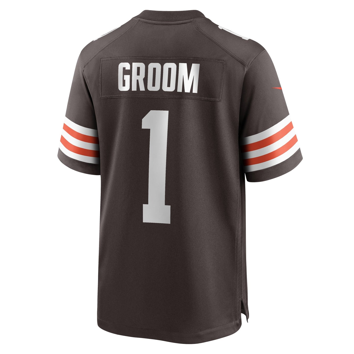 Number 1 Groom Cleveland Browns Nike Game Jersey - Brown