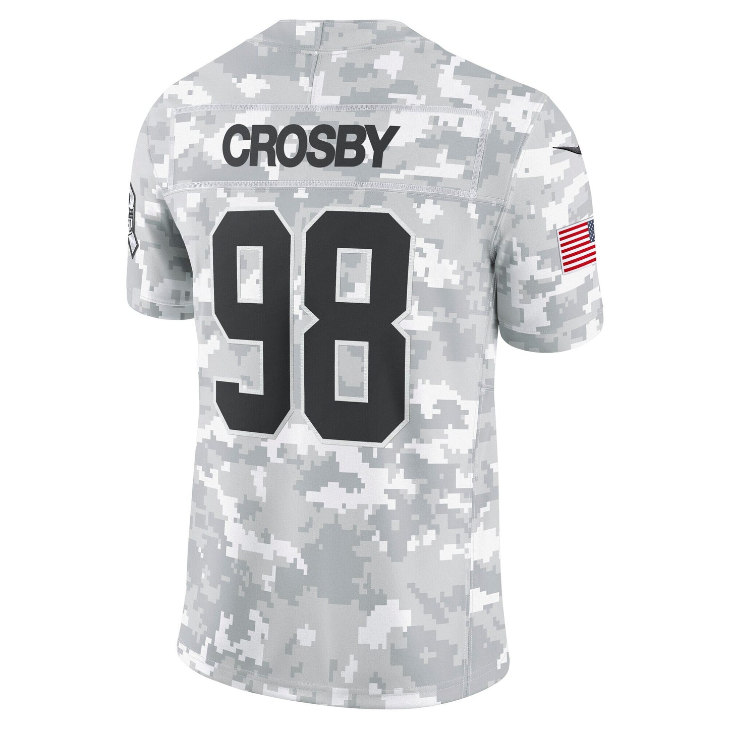 Maxx Crosby Las Vegas Raiders Nike 2024 Salute to Service Limited Jersey - Arctic Camo