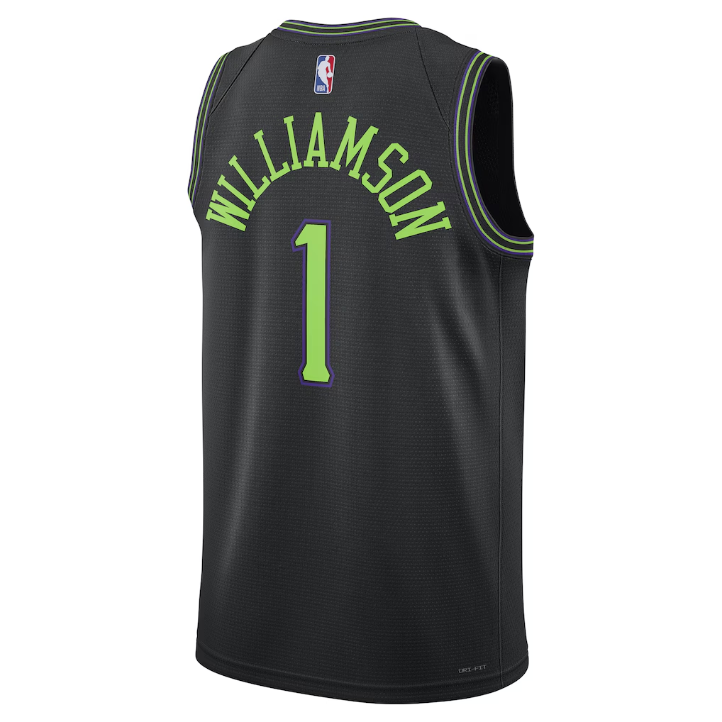 New Orleans Pelicans Zion Williamson Nike Black 2025/26 Swingman Jersey - City Edition