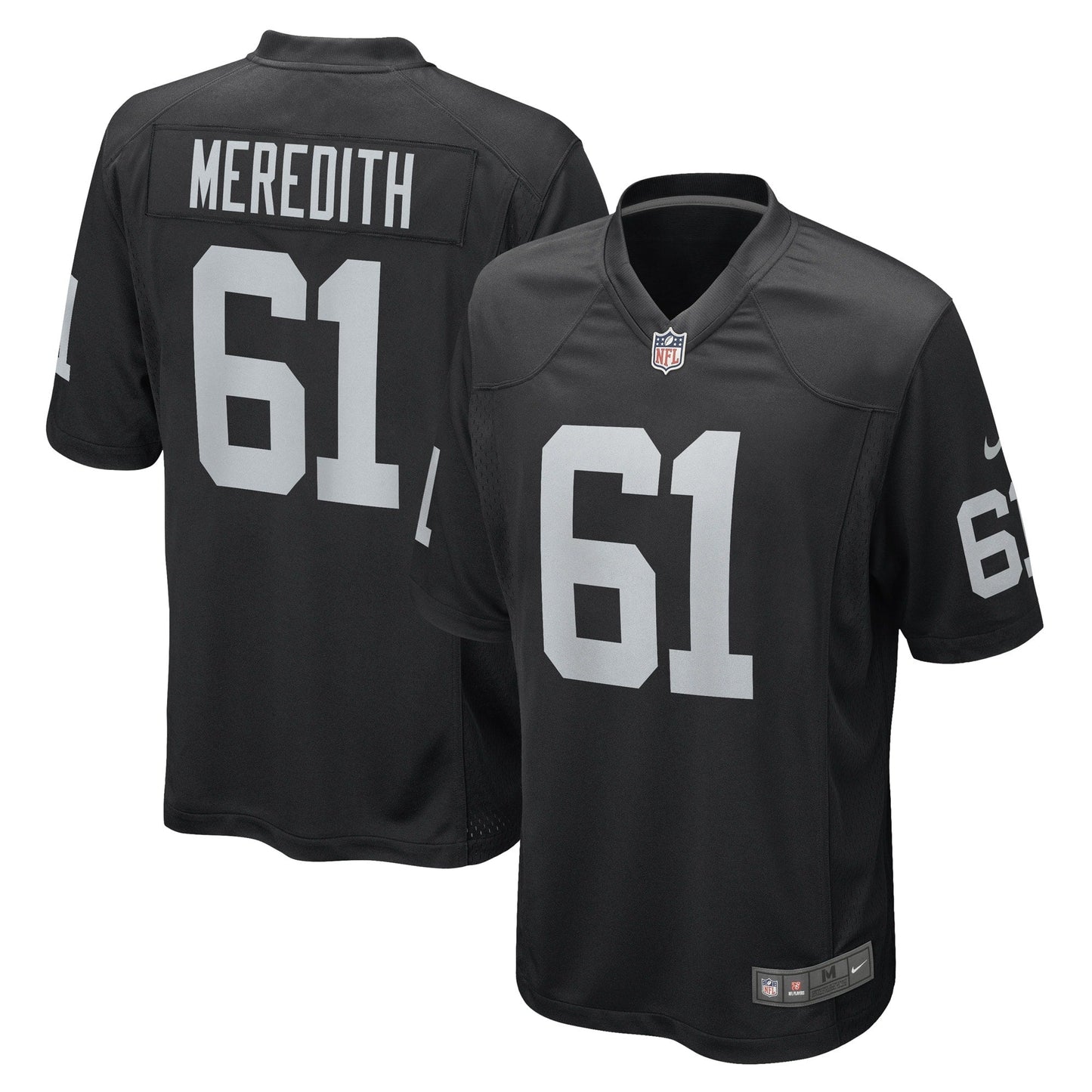 Jordan Meredith Las Vegas Raiders Nike Game Jersey - Black
