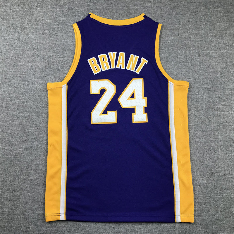 Youth Kobe Bryant Los Angeles Lakers #24 Embroidered Jersey