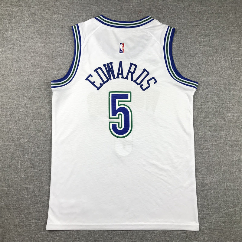 Youth Anthony Edwards Minnesota Timberwolves #5 Embroidered Jersey